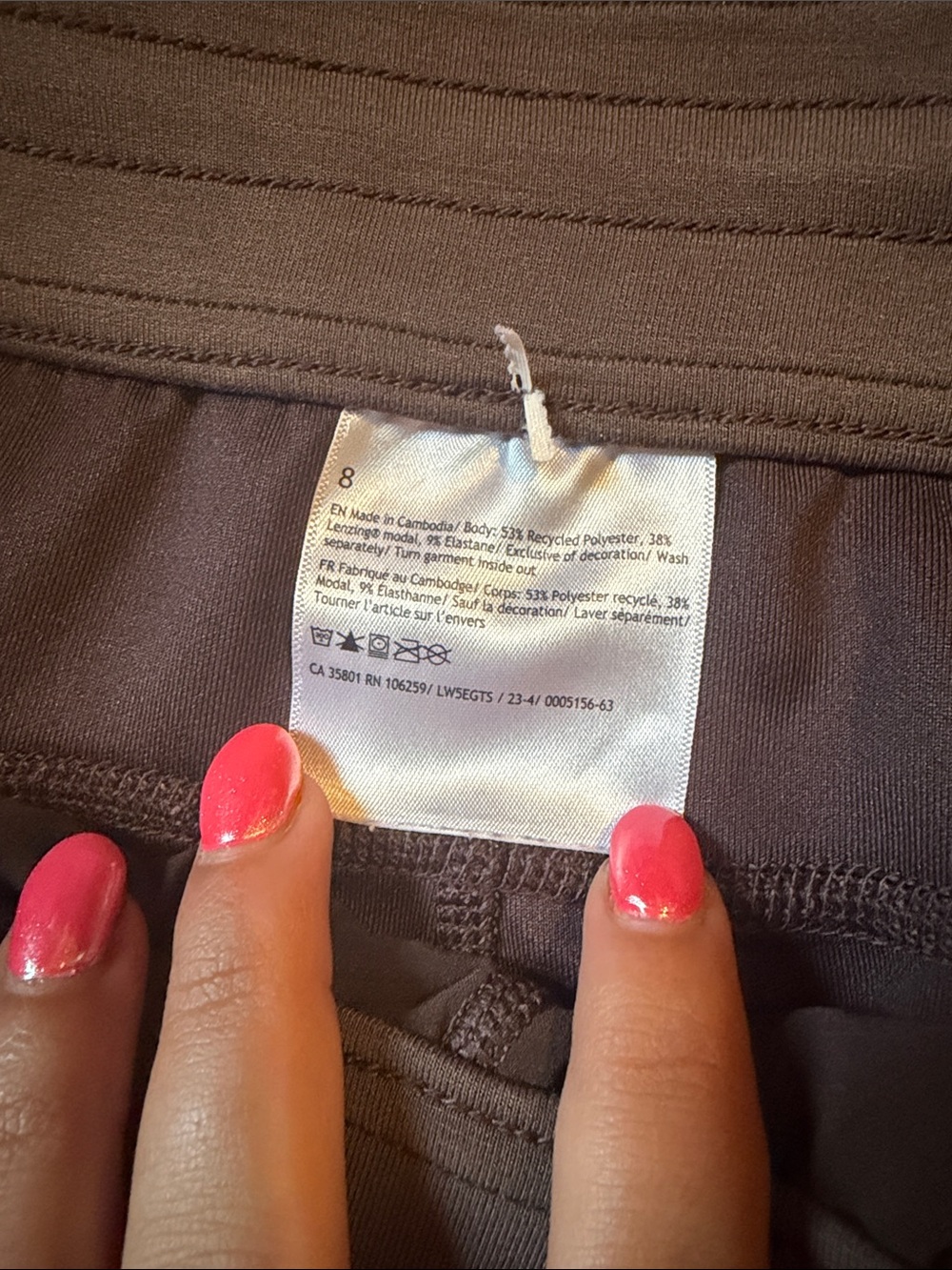Women’s Brown Lululemon Softstreme Pants - Picture 2 of 5